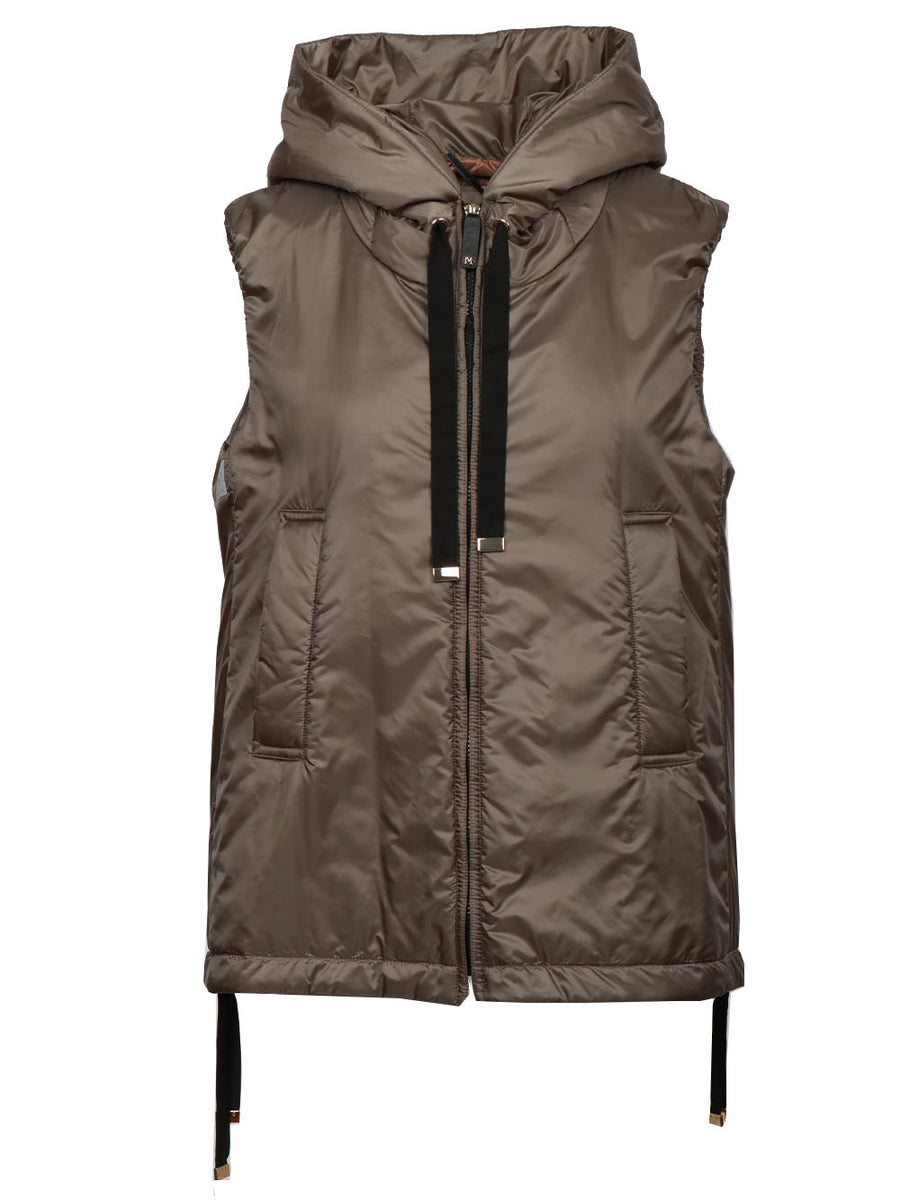 MAX MARA｜VESTS (GREENGO (19291034 035 / 19291034600 035 The Cube Greengo quilted vest in beige - Max Mara | Mytheresa