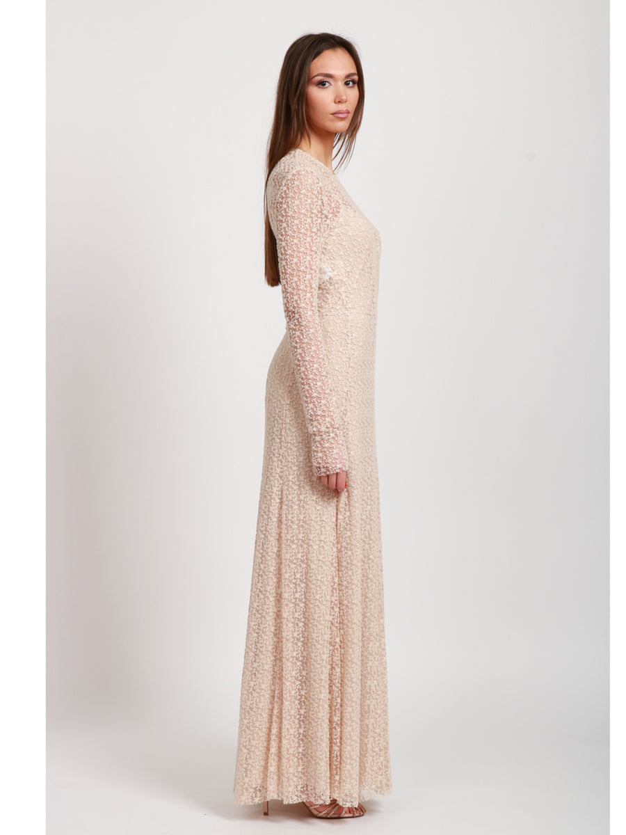 PHILOSOPHY DI LORENZO SERAFINI Long Dress in Lace 0428 2135