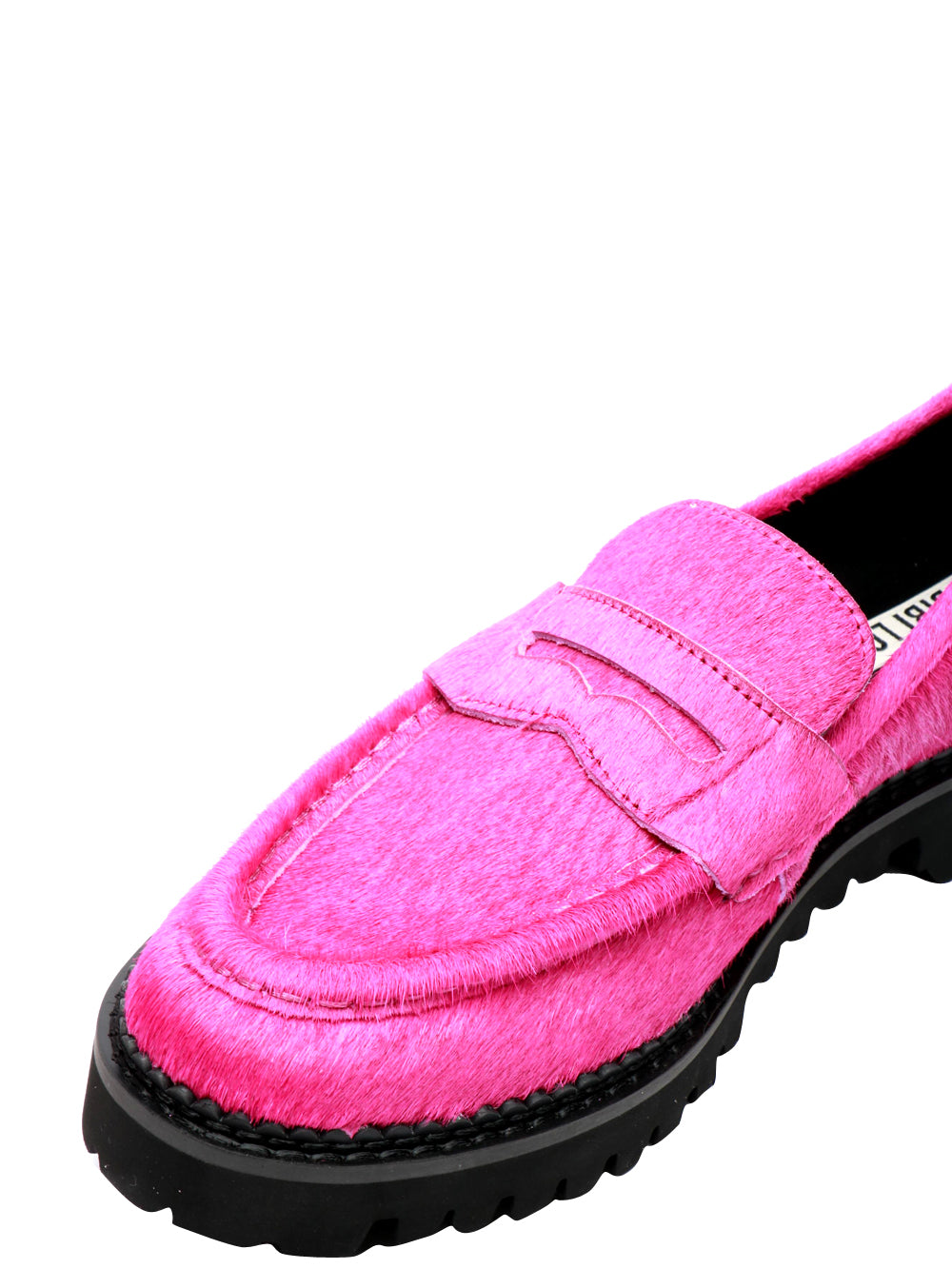Scarpe Mocassino Marcia in Cavallino Fucsia