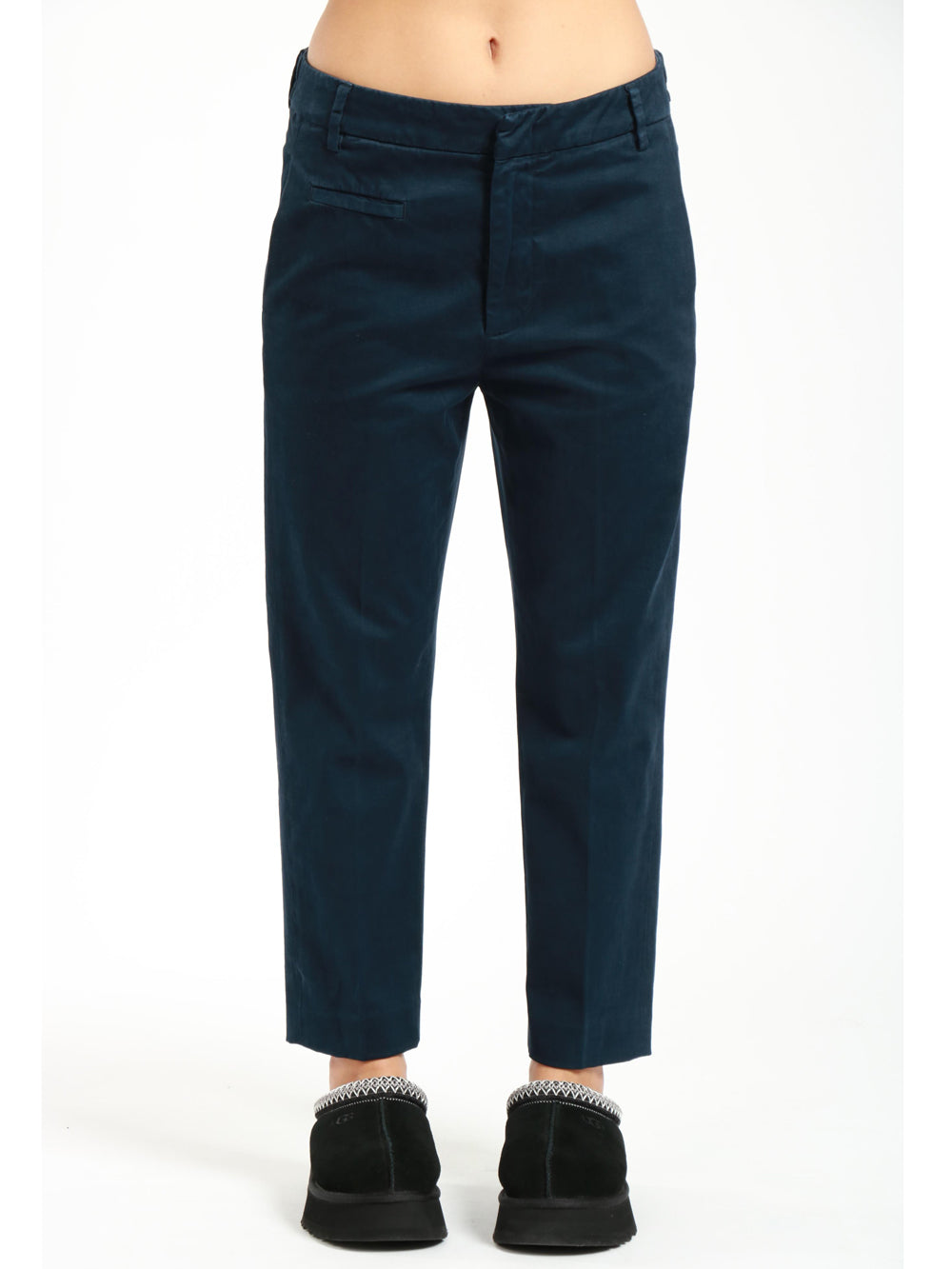 Pantaloni Ariel in Cotone Blu