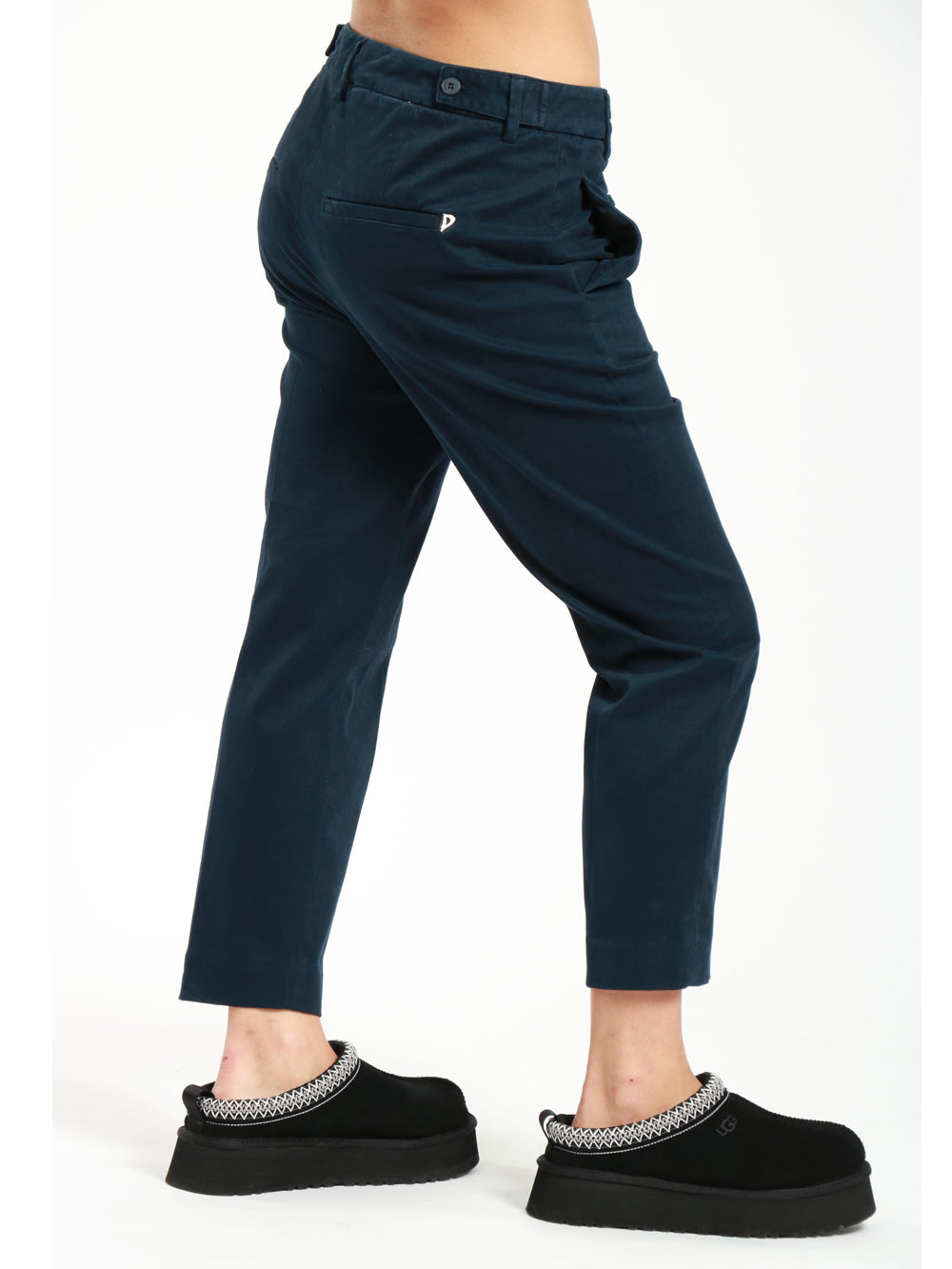 Pantaloni Ariel in Cotone Blu