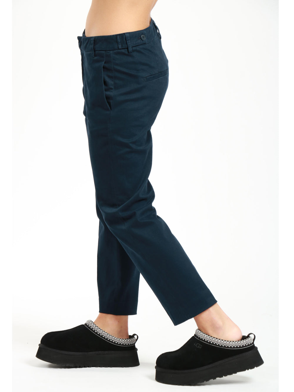 Pantaloni Ariel in Cotone Blu