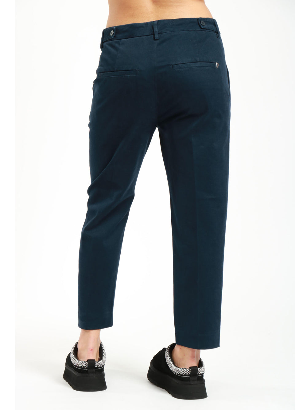 Pantaloni Ariel in Cotone Blu