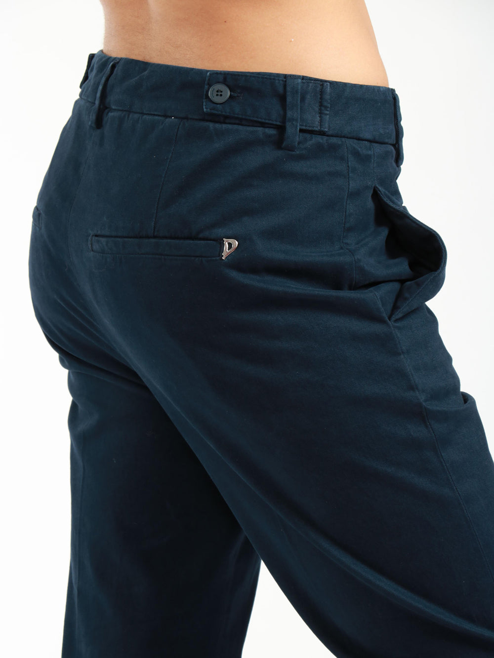 Pantaloni Ariel in Cotone Blu