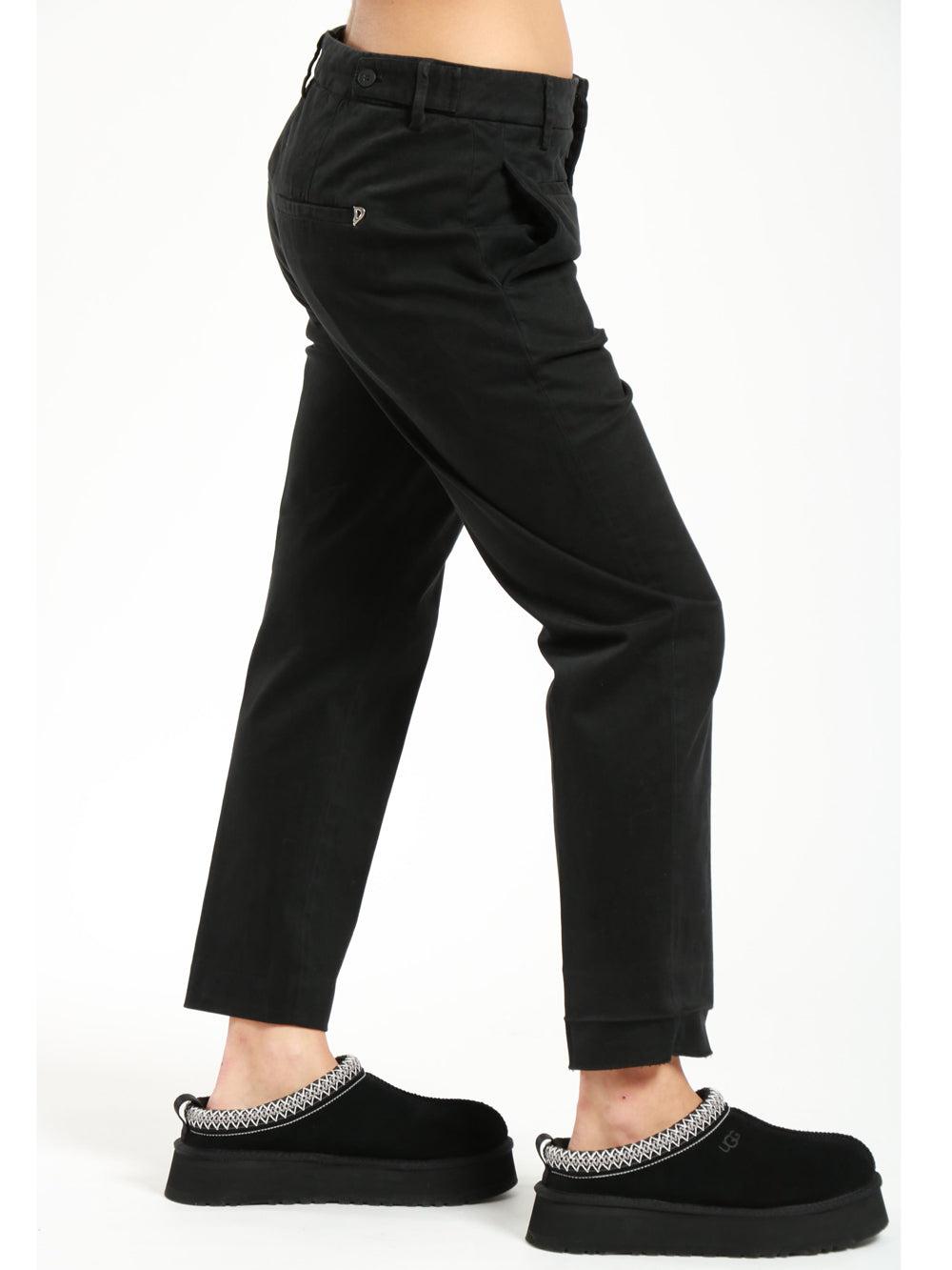 Ariel Pants in Black Cotton
