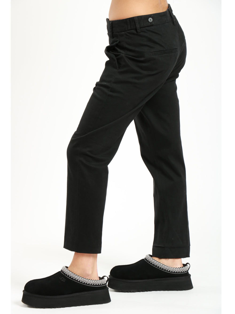 Ariel Pants in Black Cotton
