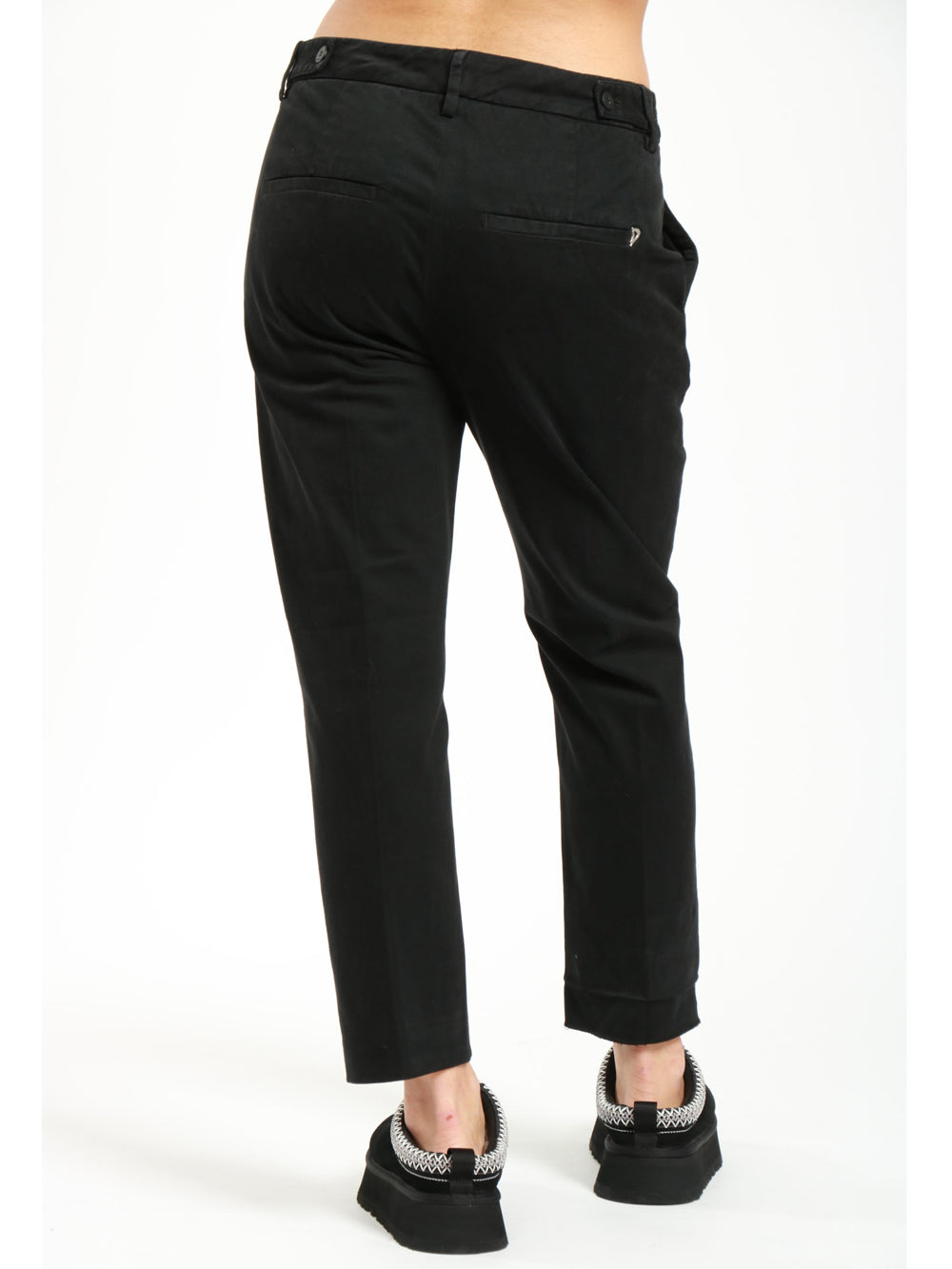 Ariel Pants in Black Cotton