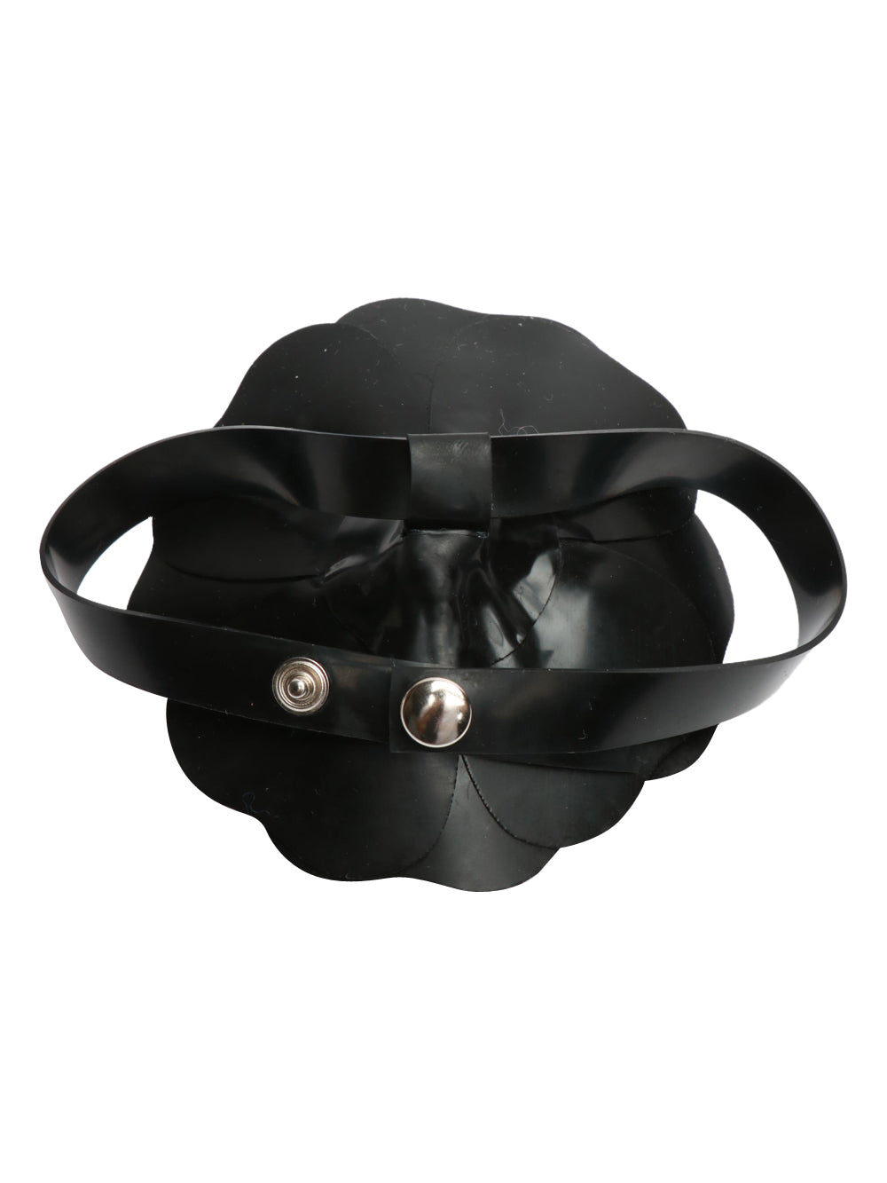 Collana Choker con Fiore in Lattice Nera