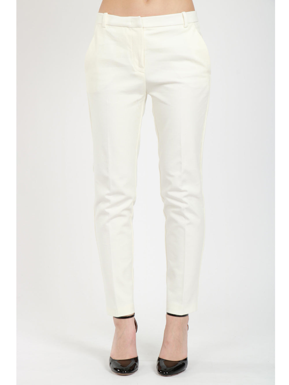 Pantaloni Bello Bianchi con Gamba Dritta