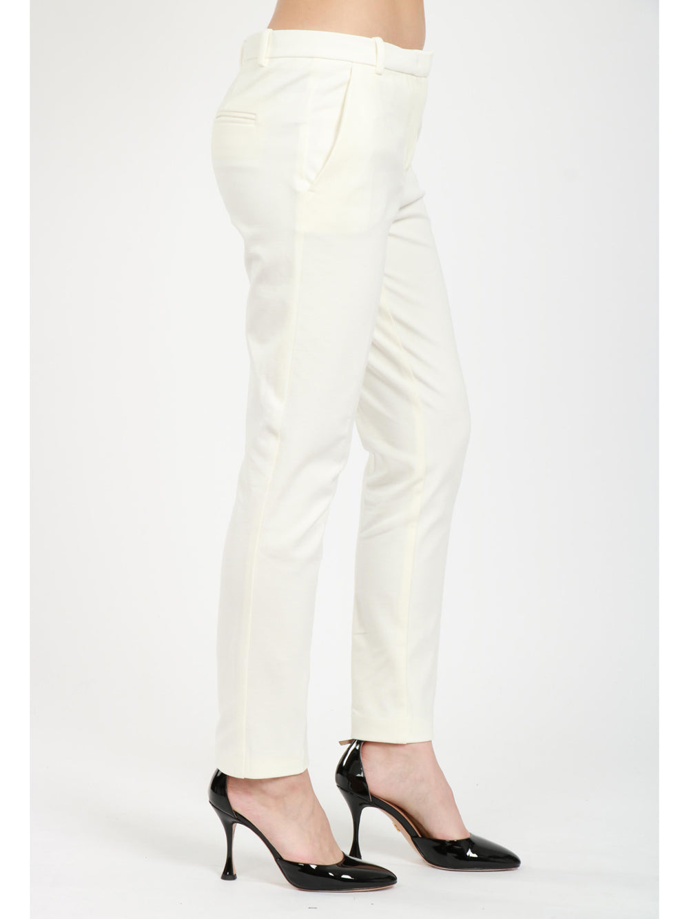 Pantaloni Bello Bianchi con Gamba Dritta