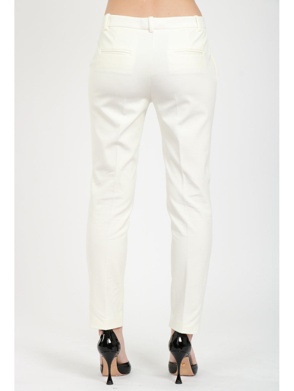 Pantaloni Bello Bianchi con Gamba Dritta