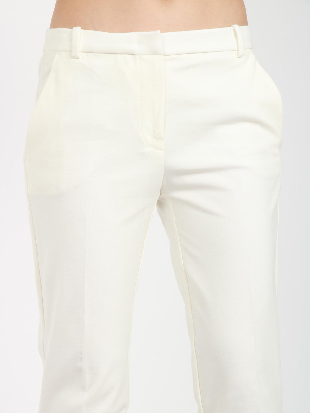 Pantaloni Bello Bianchi con Gamba Dritta