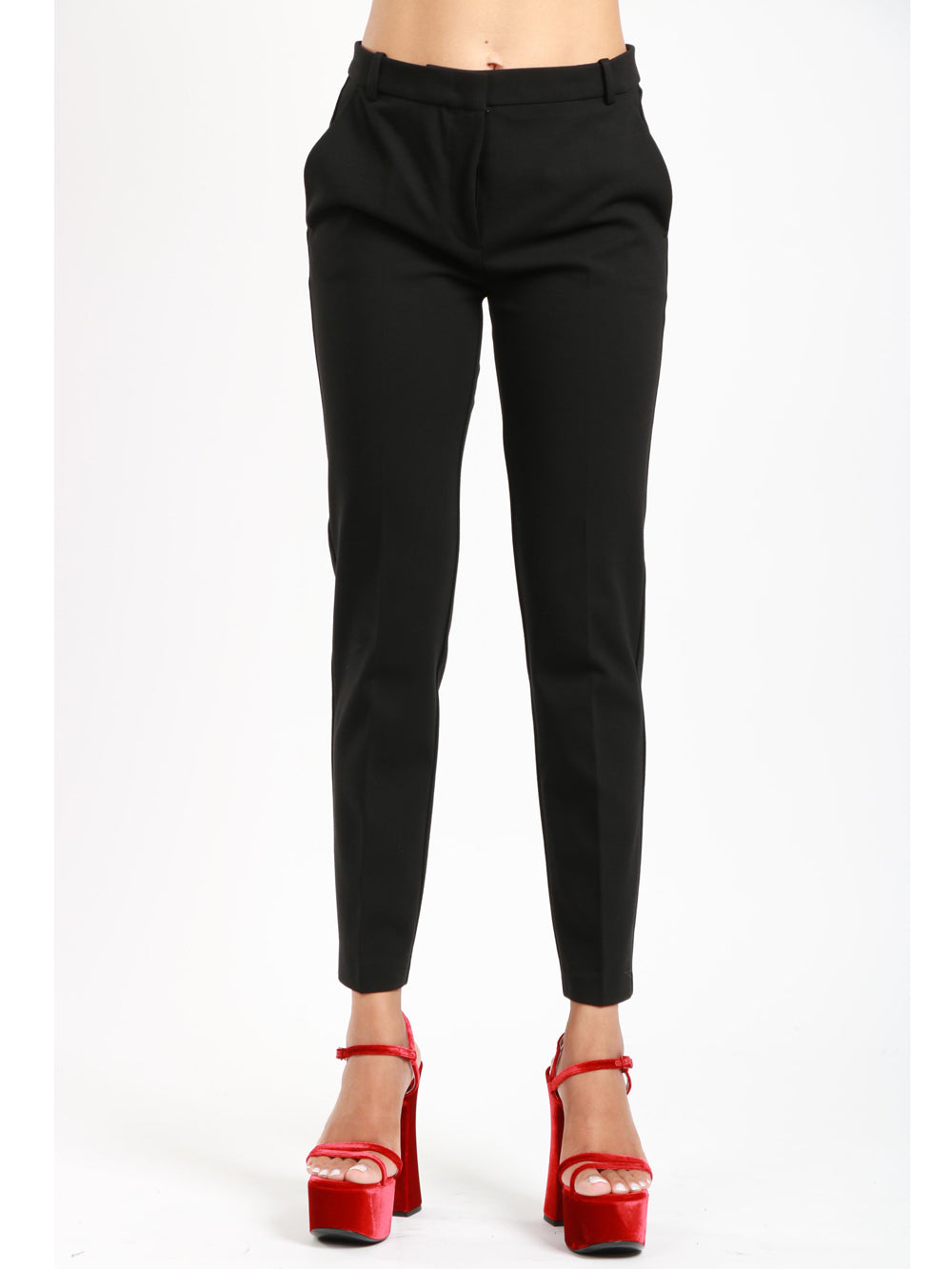 Pantaloni Bello Neri con Gamba Dritta