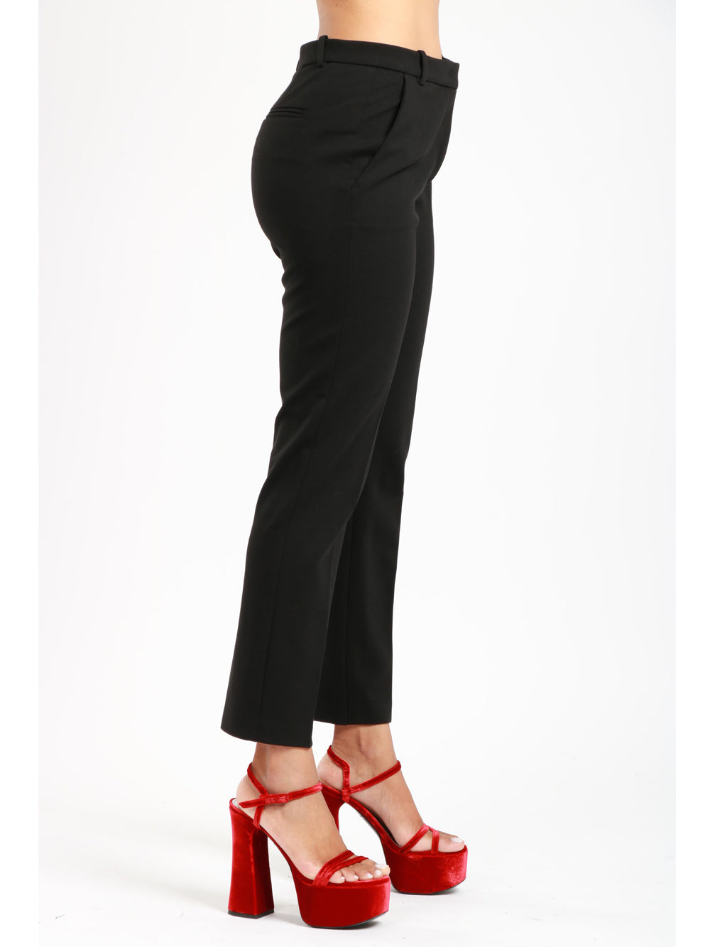 Pantaloni Bello Neri con Gamba Dritta