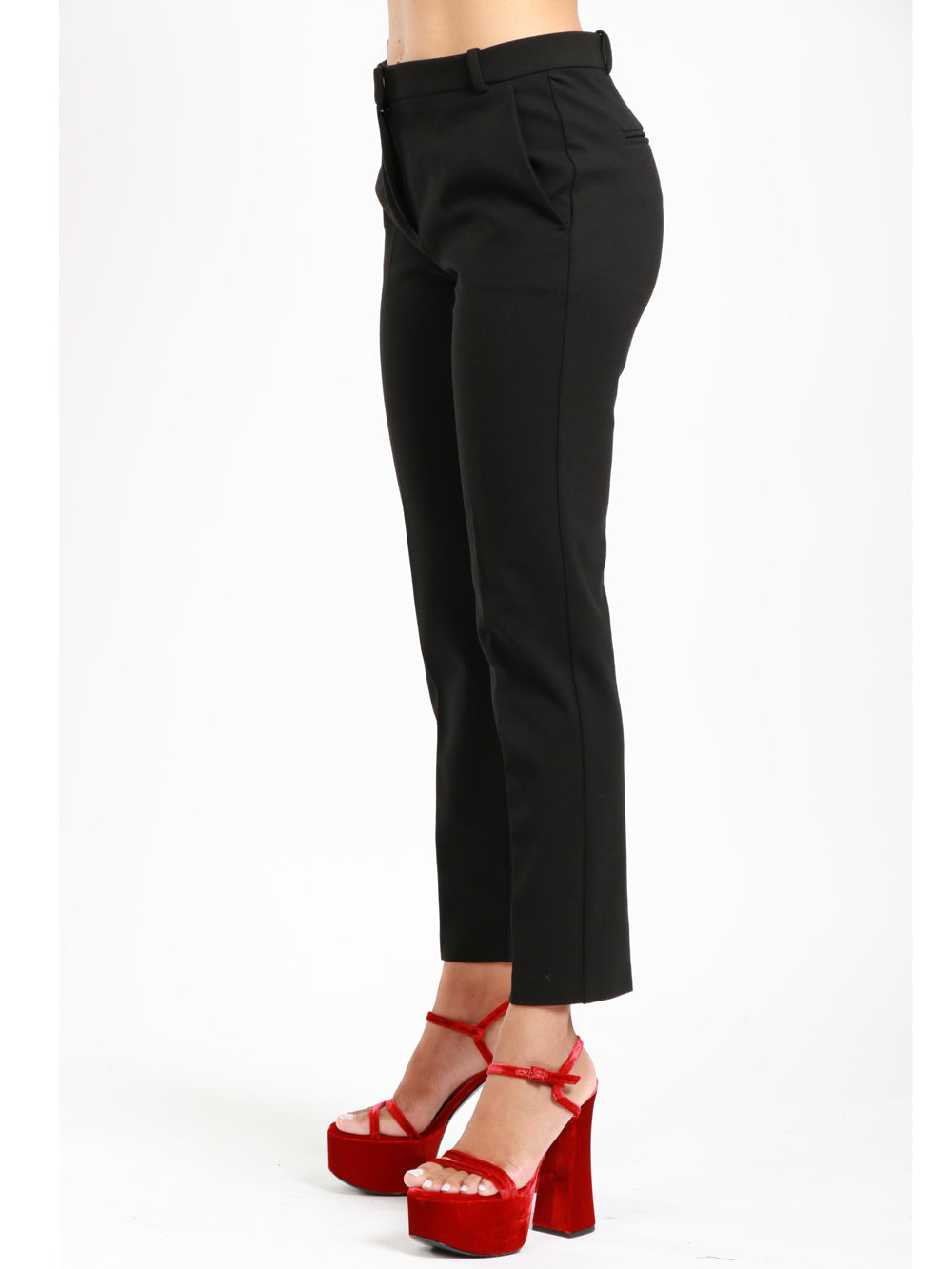 Pantaloni Bello Neri con Gamba Dritta