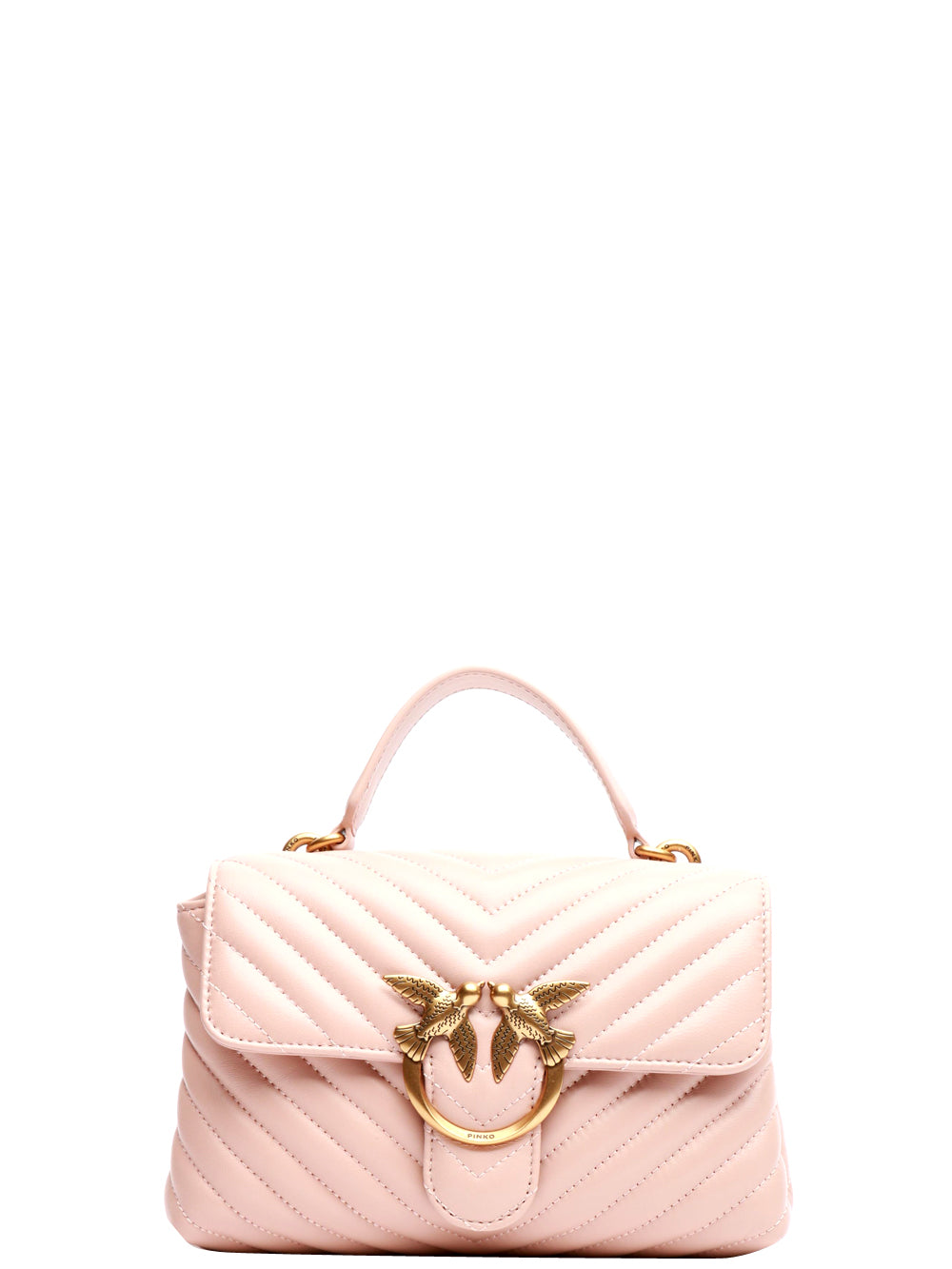 Borsa Tracolla Love Lady Puff Mini in Pelle Matelassè Cipria