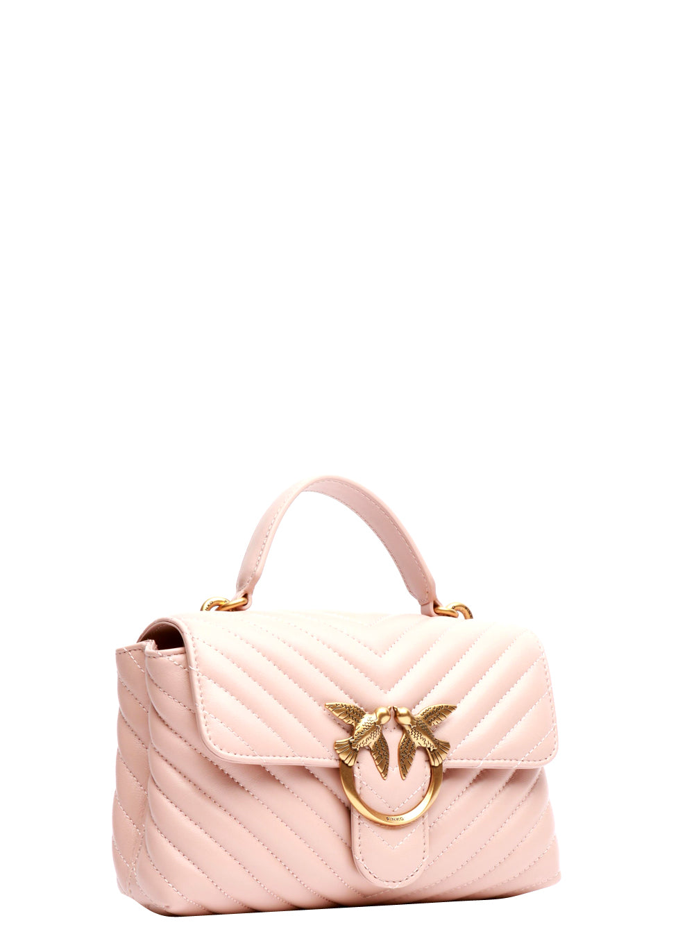 Borsa Tracolla Love Lady Puff Mini in Pelle Matelassè Cipria