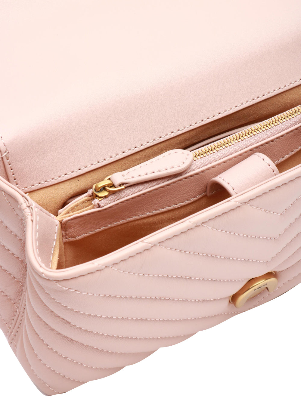 Borsa Tracolla Love Lady Puff Mini in Pelle Matelassè Cipria