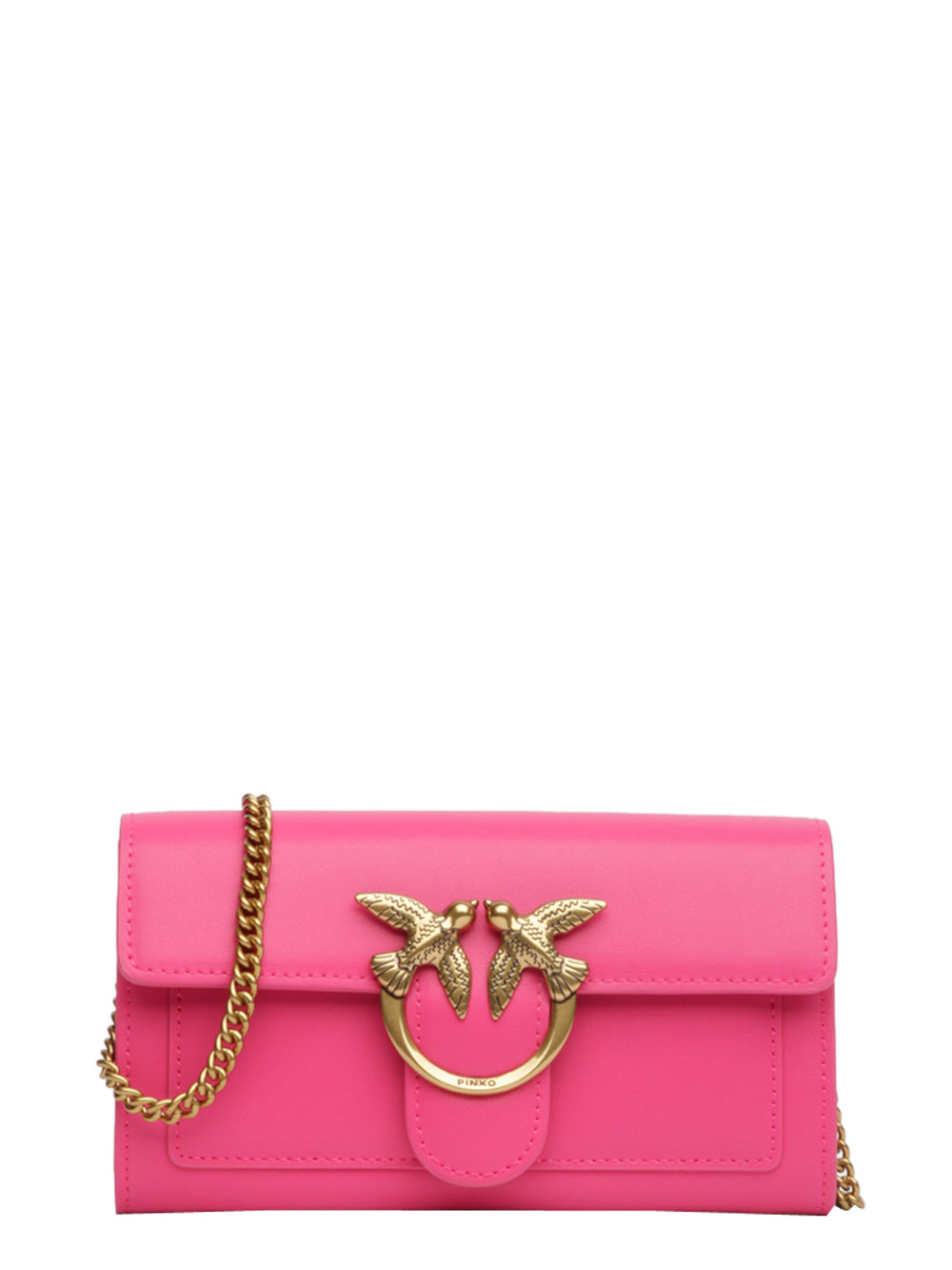 Borsa Tracolla Love One Wallet in Pelle Fucsia