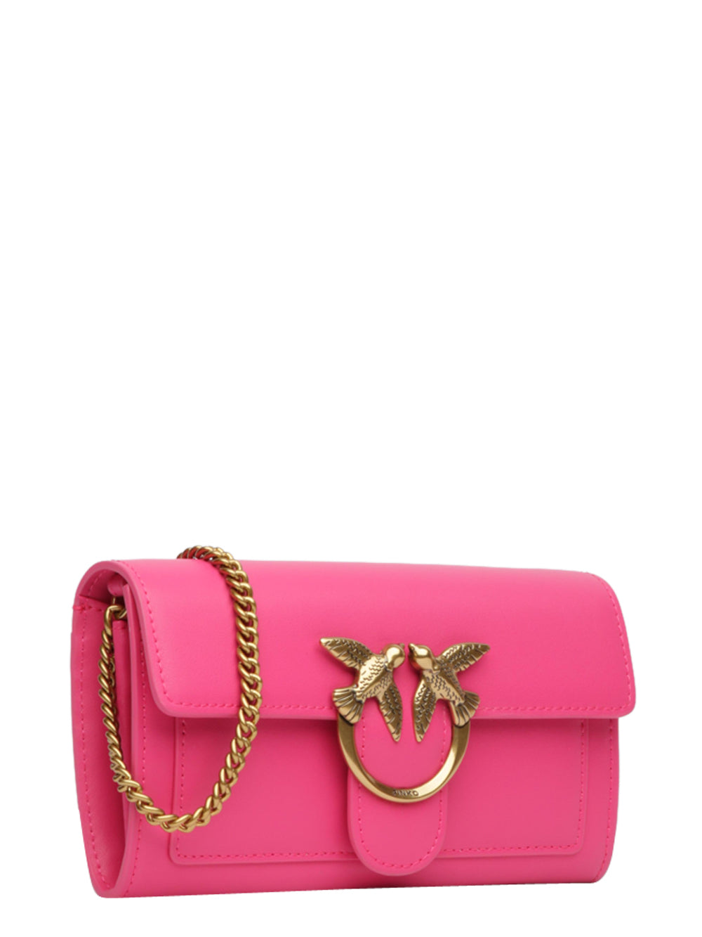 Borsa Tracolla Love One Wallet in Pelle Fucsia