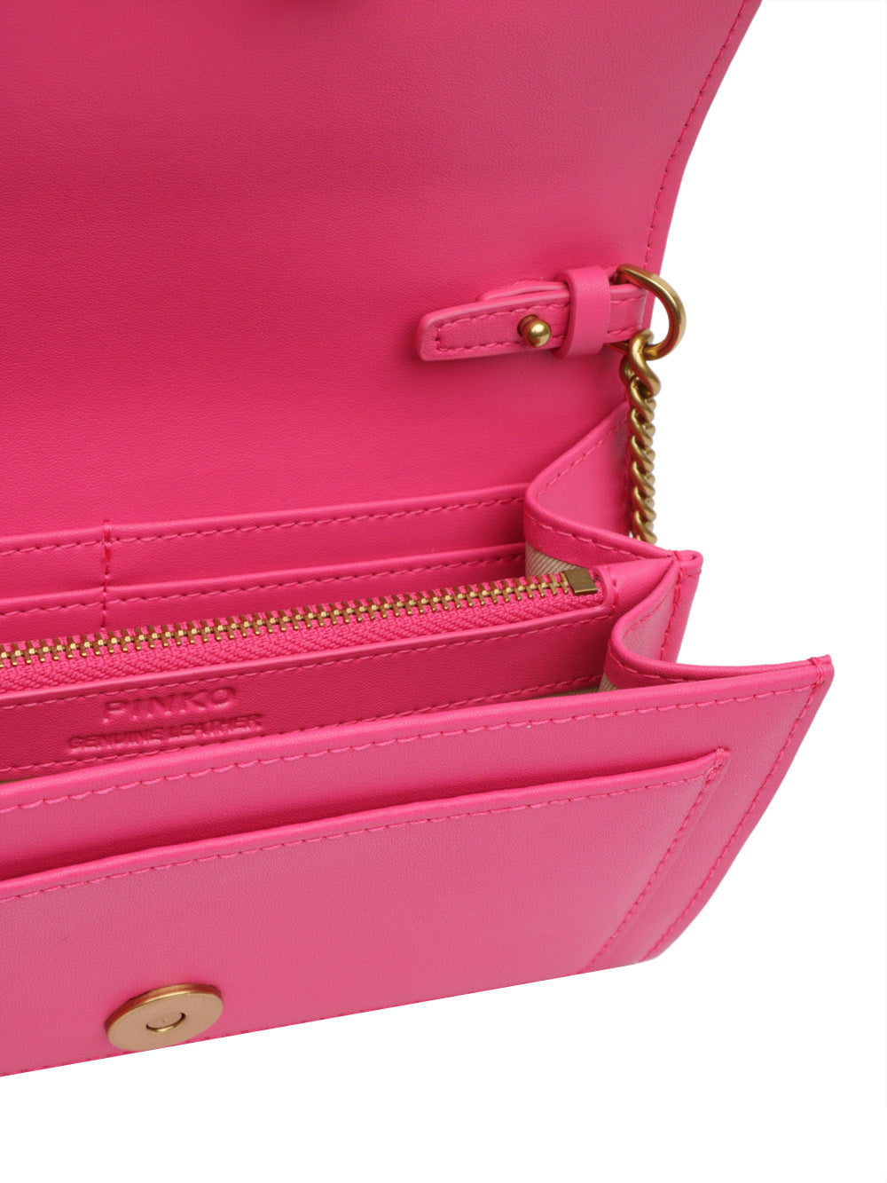 Borsa Tracolla Love One Wallet in Pelle Fucsia