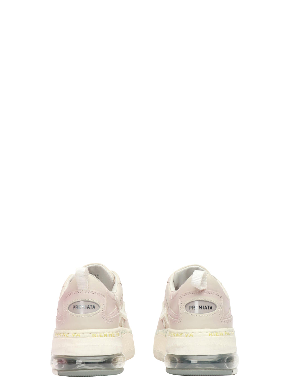 Scarpe Sneakers Draked in Pelle Lilla con Dettagli Bianchi