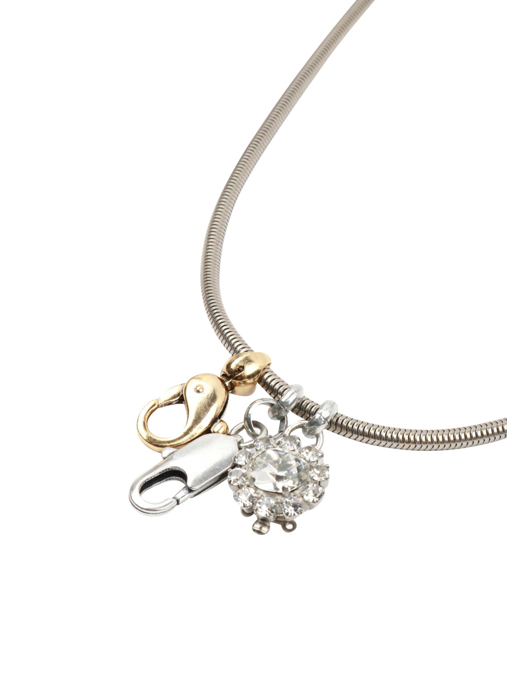 Collana Argento con Pendenti a Forma di Gancio