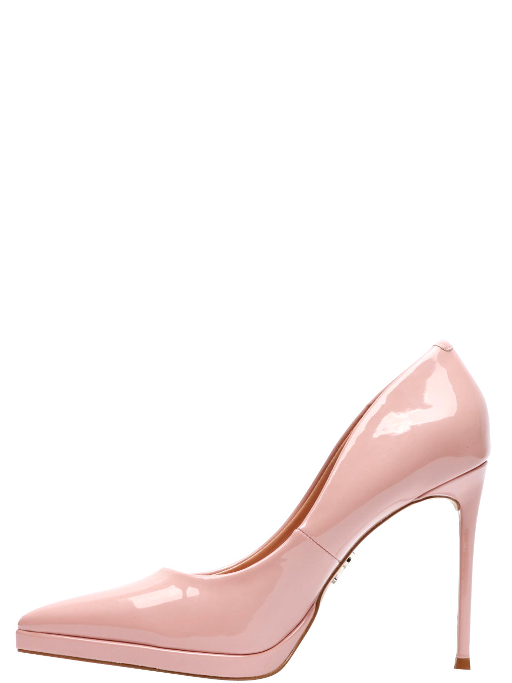 Scarpe Décolleté Klassy in Vernice Cipria con Tacco a Spillo