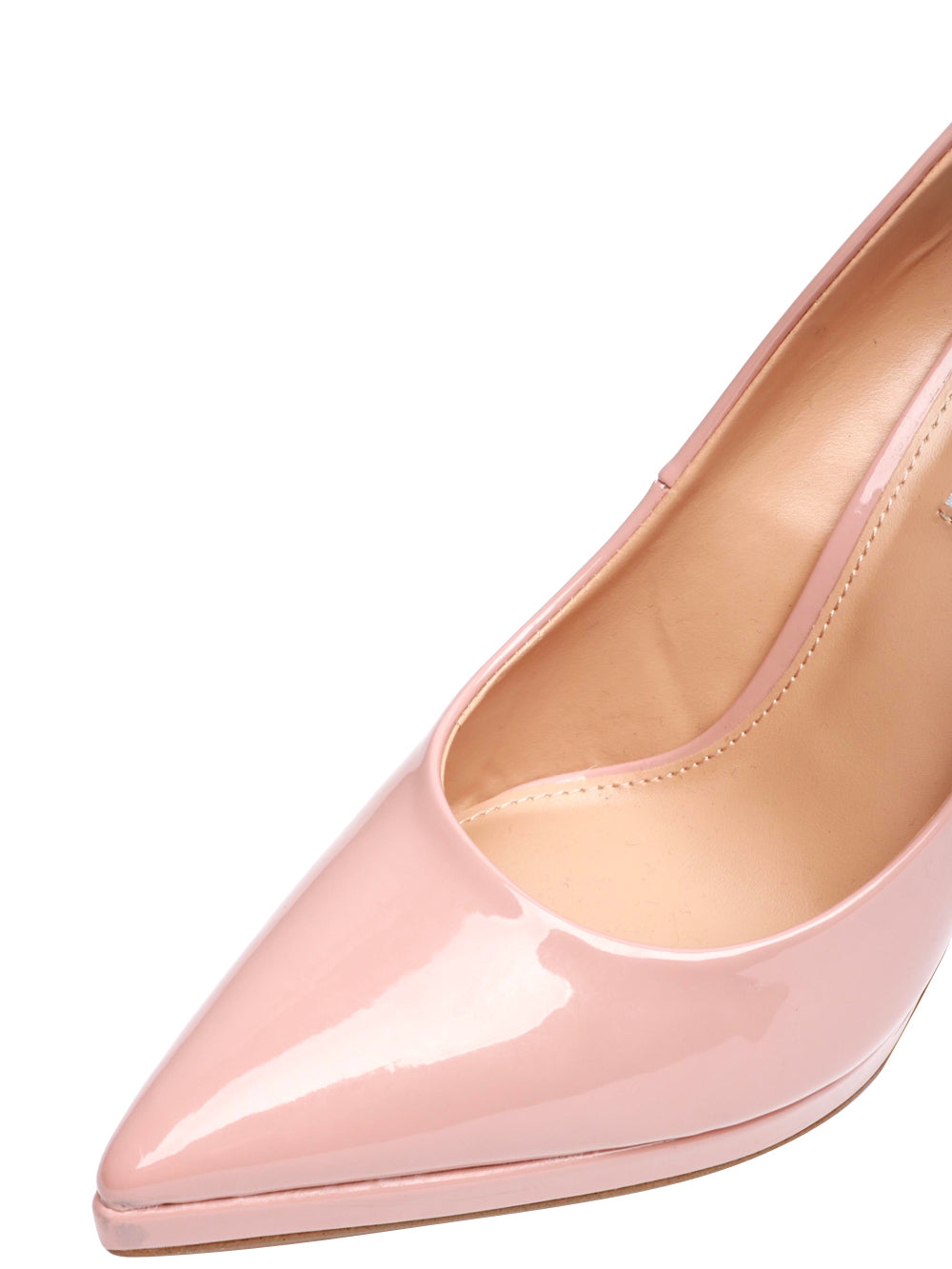 Scarpe Décolleté Klassy in Vernice Cipria con Tacco a Spillo