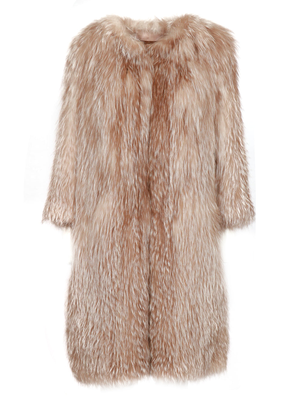 Pelliccia Girocollo in Volpe Beige