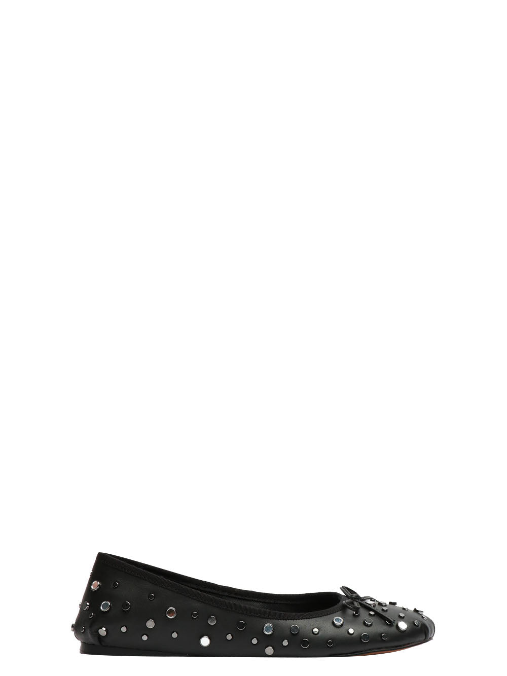 BIBI LOU Scarpe Ballerina in Pelle Nere con Borchie Nero