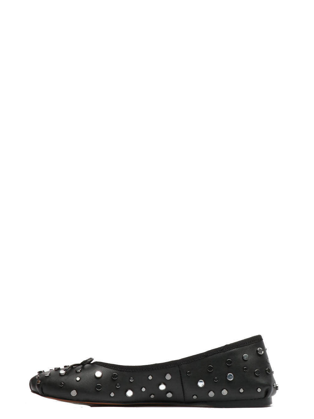 BIBI LOU Scarpe Ballerina in Pelle Nere con Borchie Nero