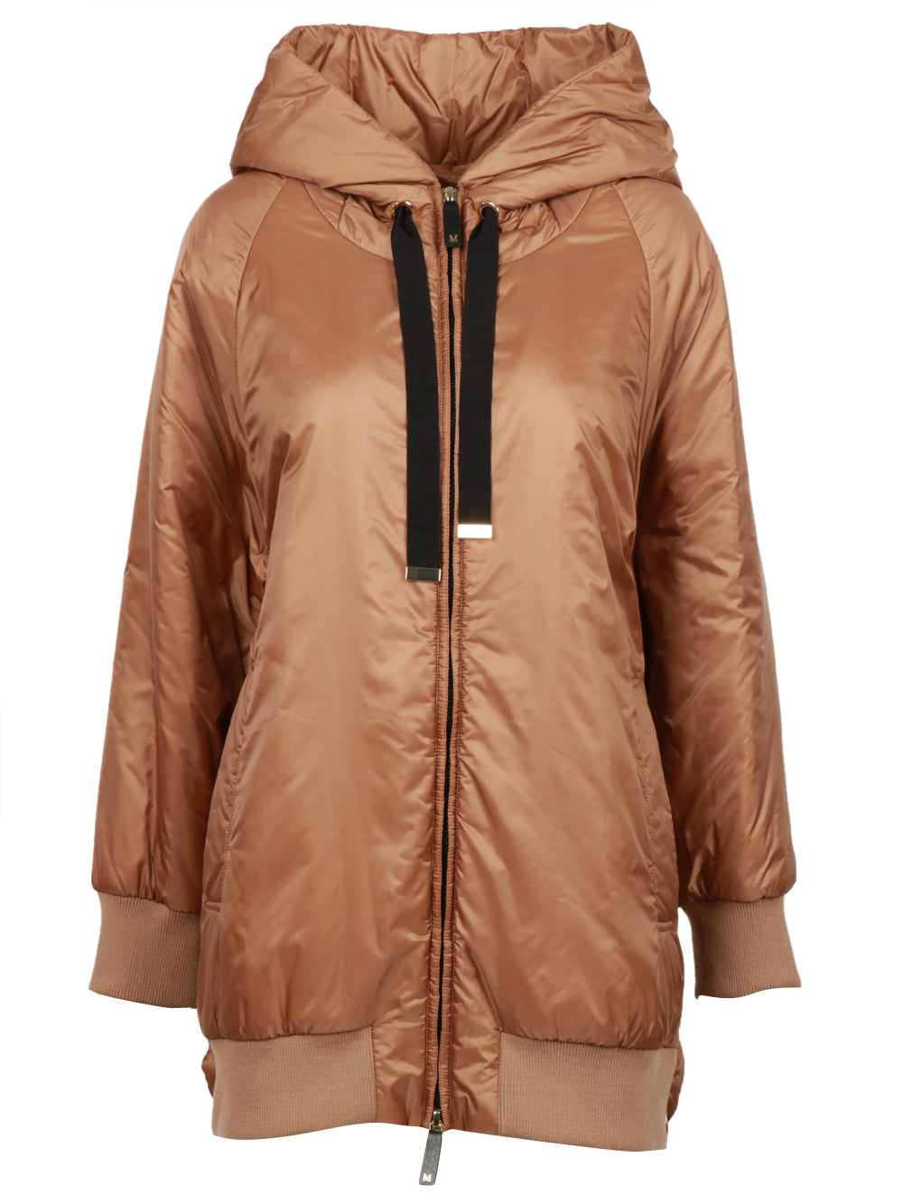 Greenma jacket in Bronze anti-drop fabric with hood