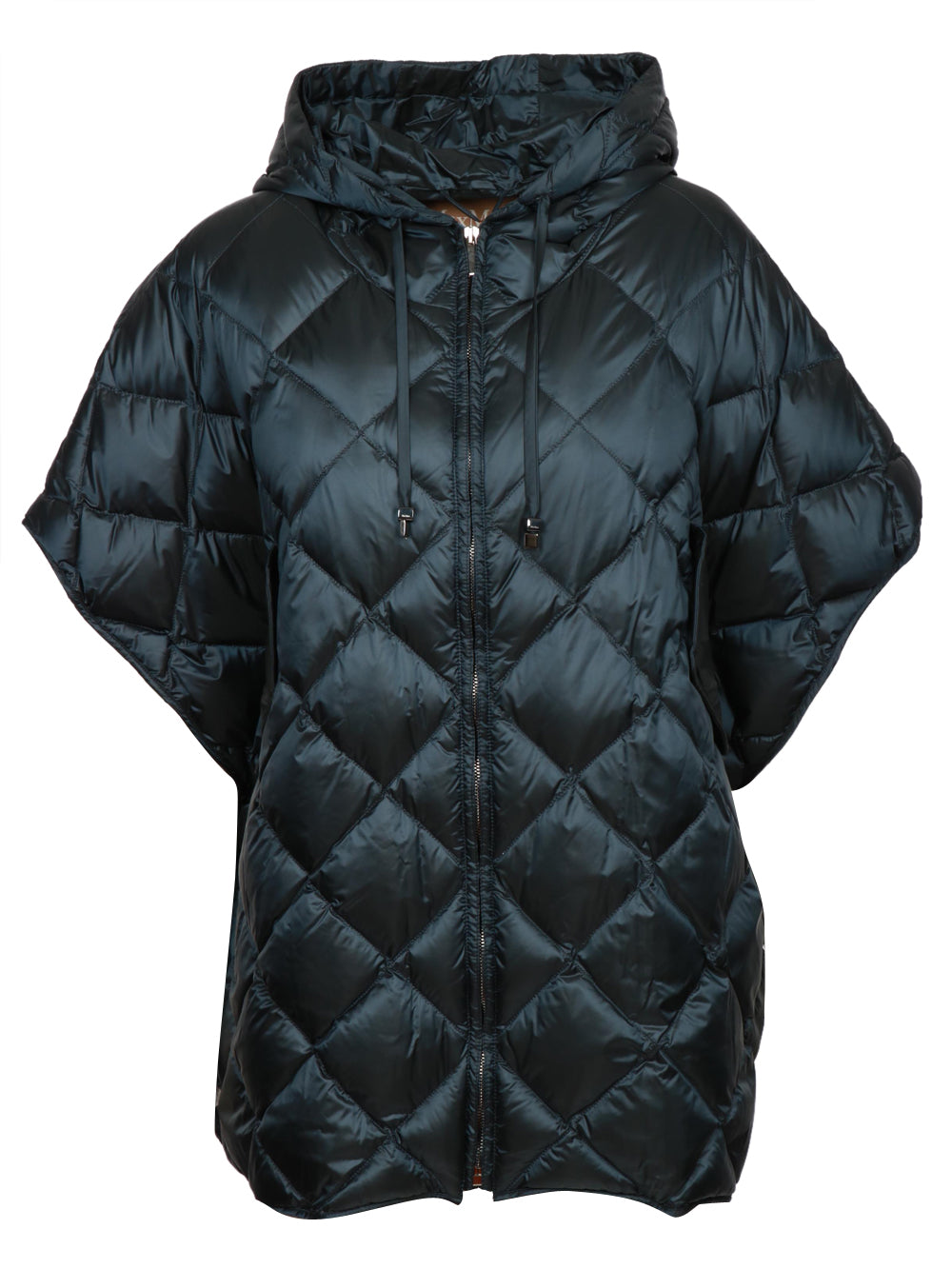 MAX MARA THE CUBE Mantella Treman Imbottita Blu con Cappuccio Blu