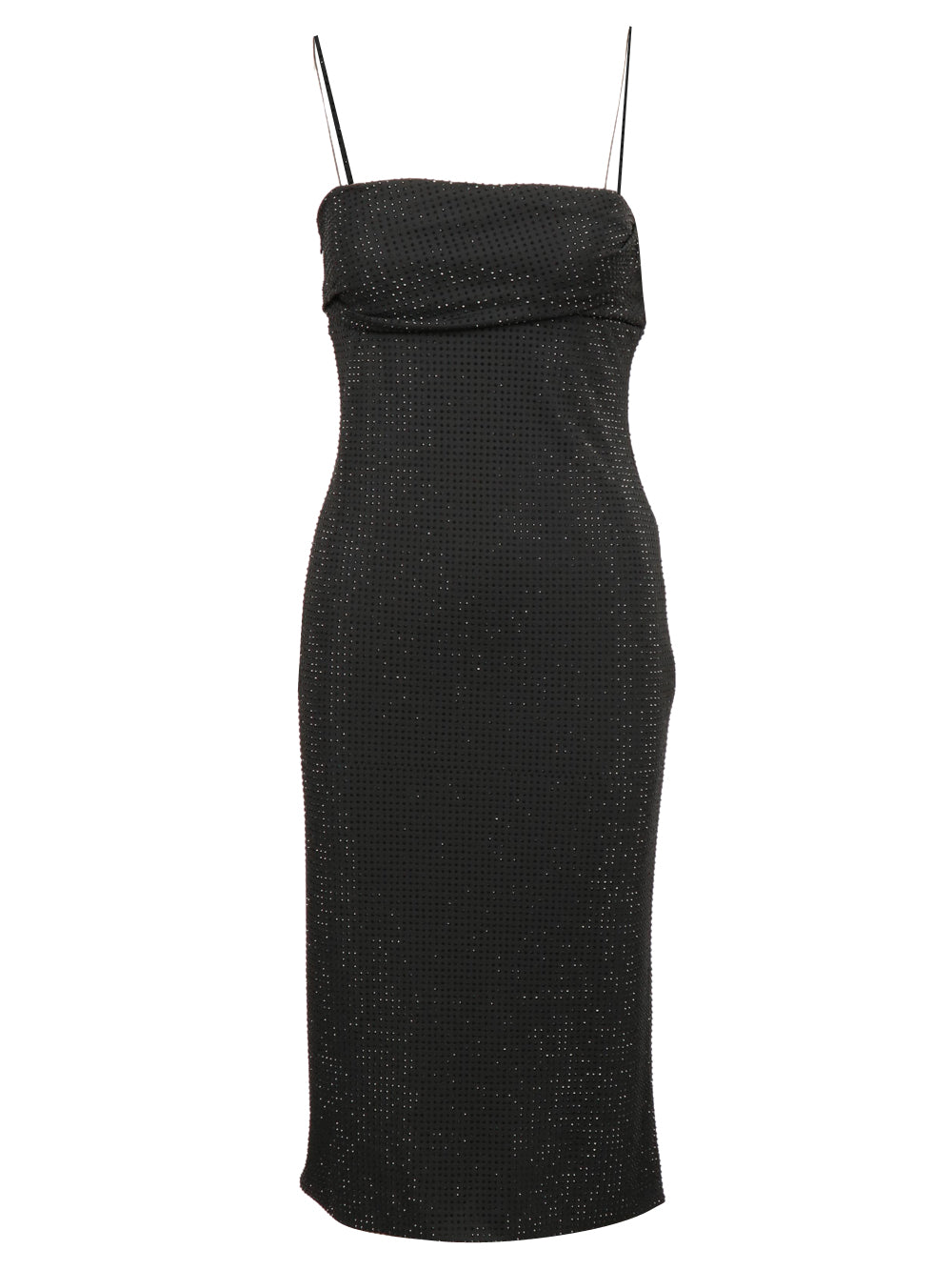 Vestito a Tubino Nero con Strass