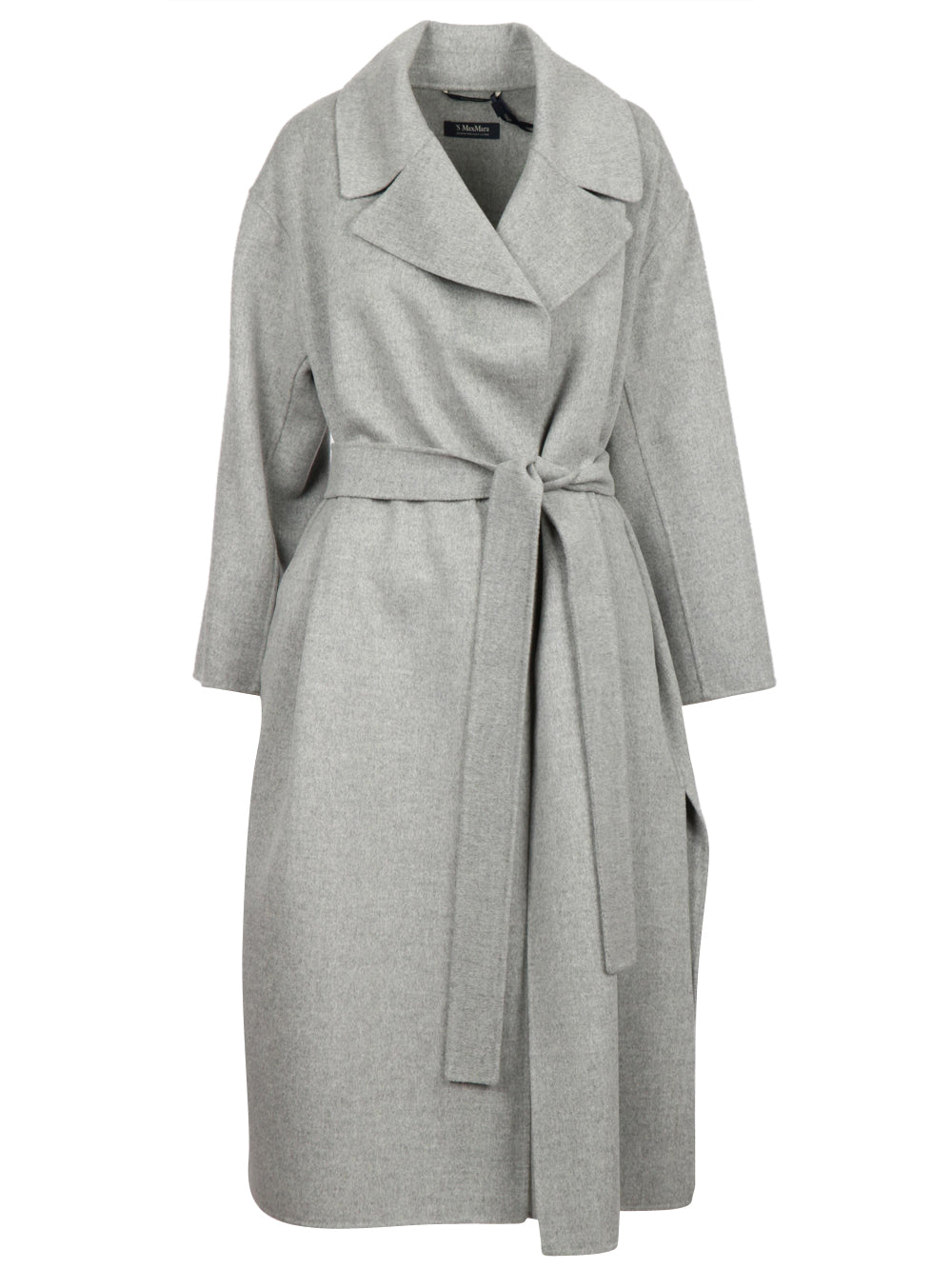 Cappotto Olanda a Vestaglia in Doppio Panna di Lana Grigio