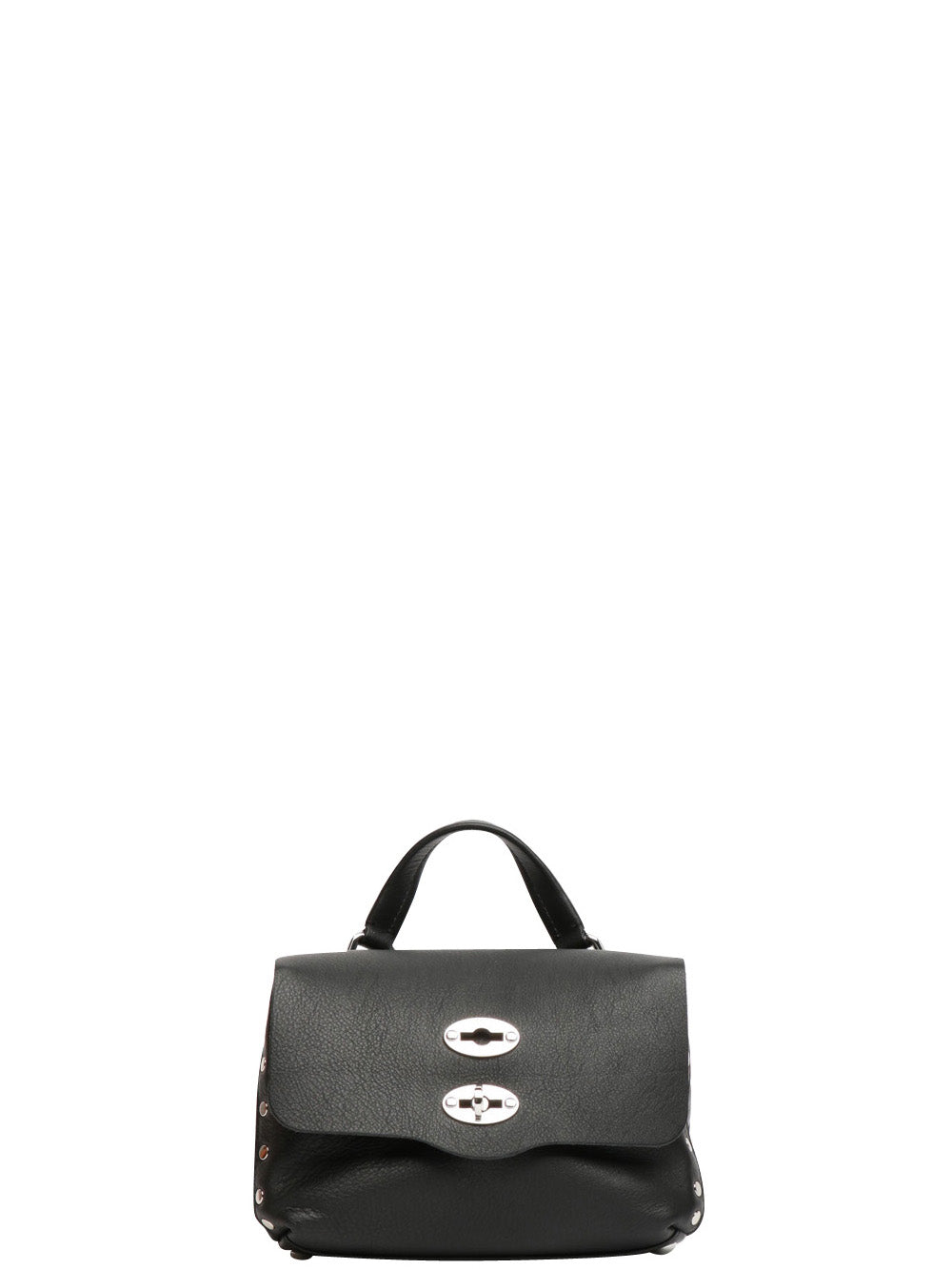 Borsa a Mano Postina Piuma Baby in Pelle Nera