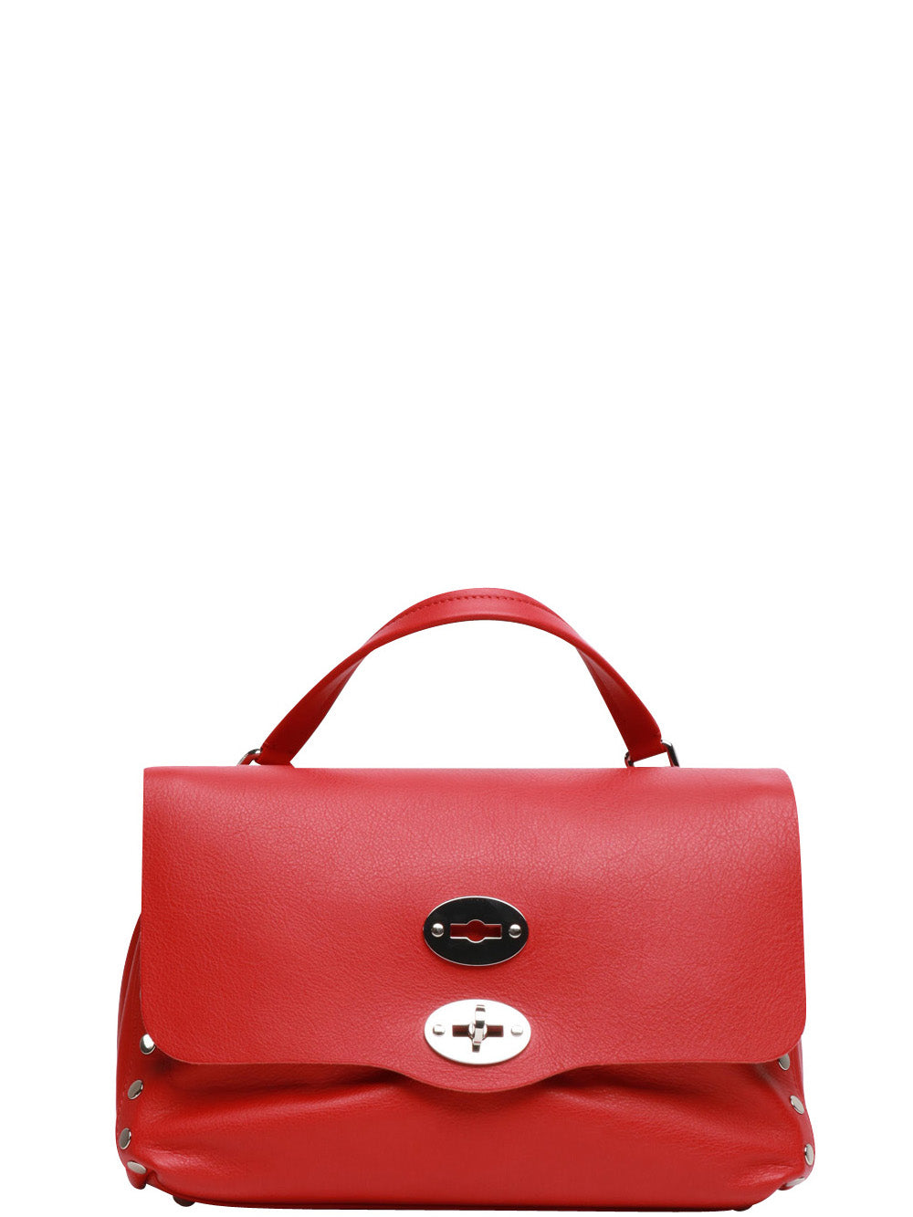 ZANELLATO Borsa a Mano Postina Piuma Small in Pelle Rossa POSTINA