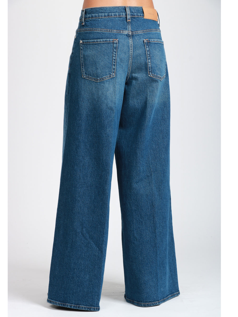 7 FOR ALL MANKIND Jeans Marie Palazzo in Denim di Cotone Blu Denim