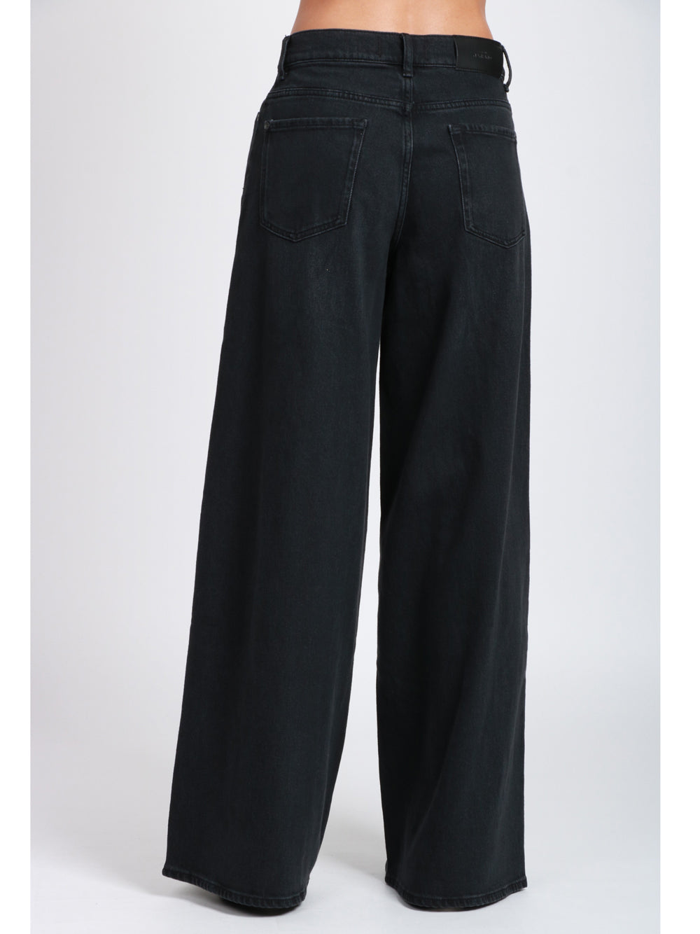 7 FOR ALL MANKIND Jeans Marie Palazzo in Denim Nero Denim Nero