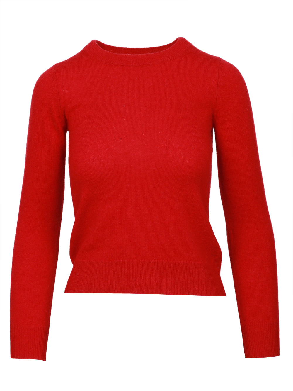 ABSOLUT CASHMERE Maglia Catelina Girocollo in Cashmere Rossa Scuro Ciliegia