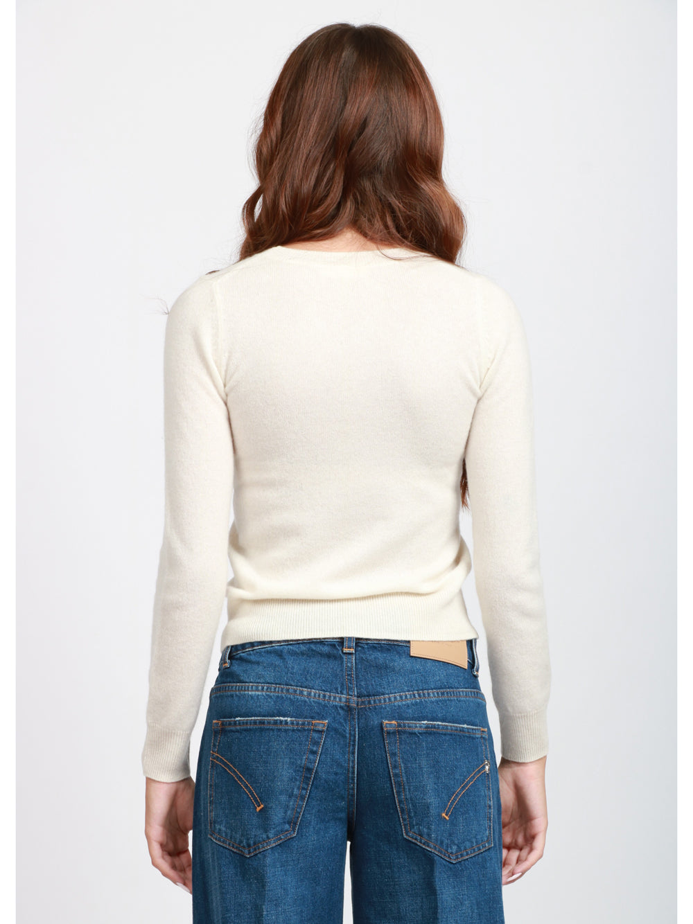 ABSOLUT CASHMERE Maglia Catelina Girocollo in Cashmere Panna Panna