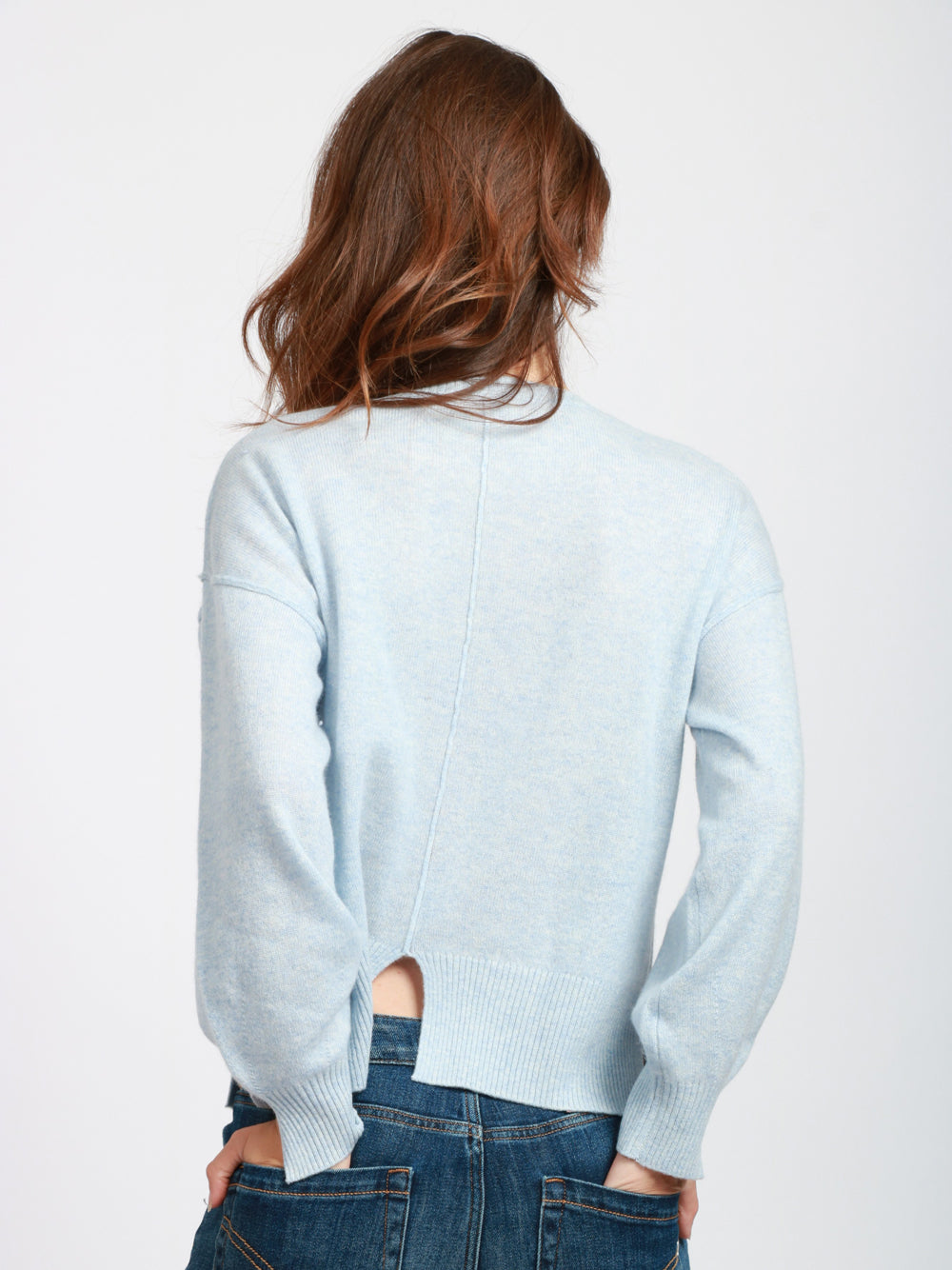 ABSOLUT CASHMERE Maglia Caterina Girocollo in Cashmere Polvere Carta da zucchero