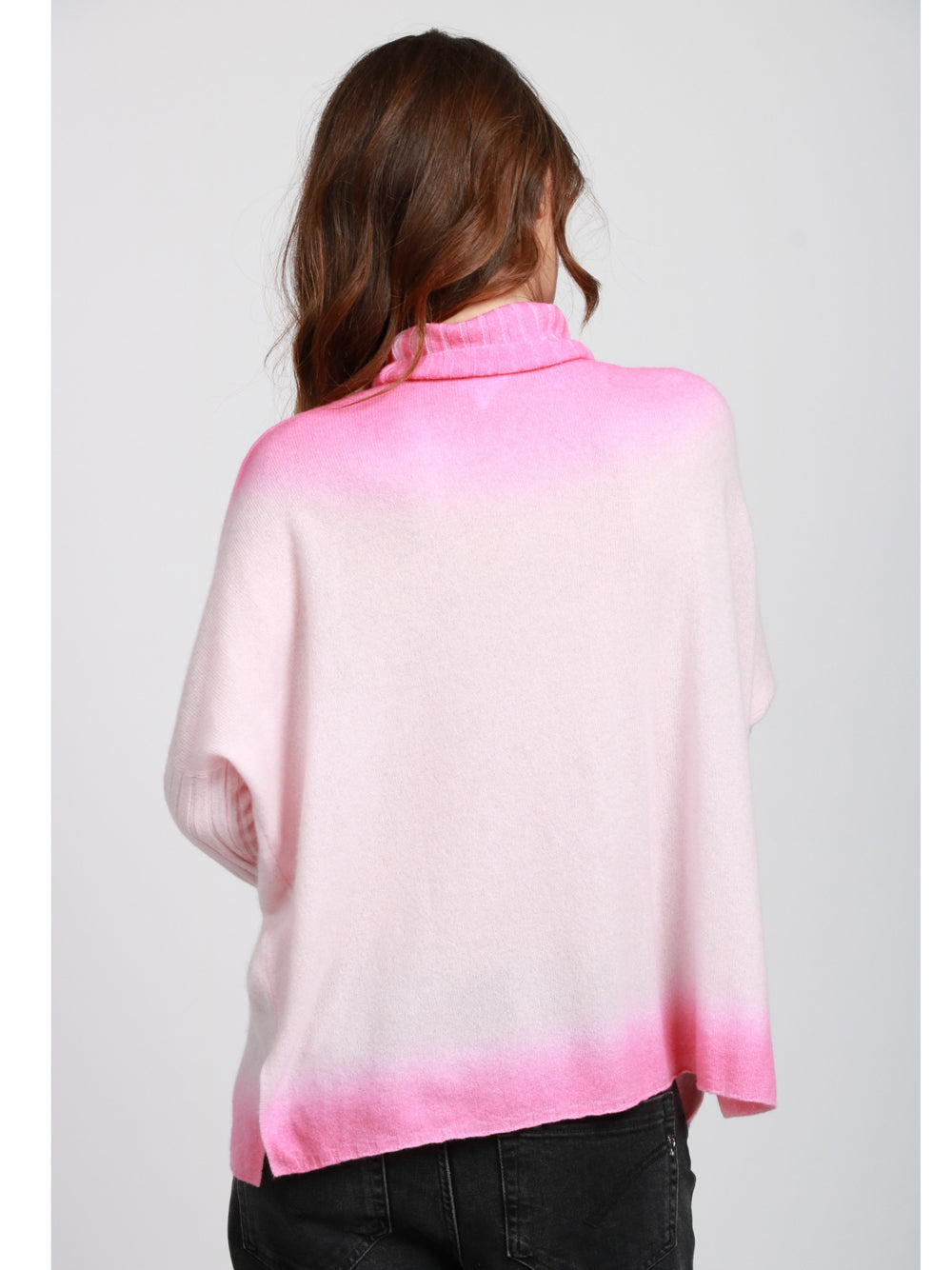 ABSOLUT CASHMERE Maglia Clarissa in Cashmere Sfumato Rosa e Fucsia Rosa/fucsia