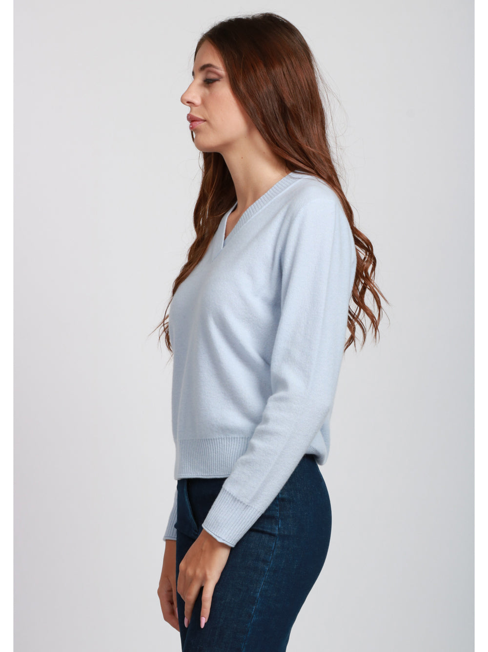 ABSOLUT CASHMERE Maglia Francesca in Misto Cashmere Polvere Polvere