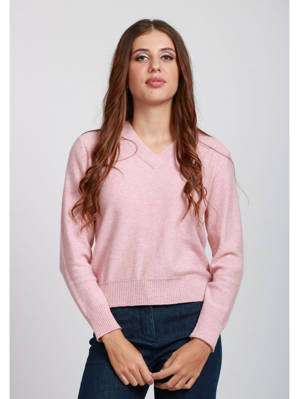ABSOLUT CASHMERE Maglia Francesca in Misto Cashmere Rosa Rosa