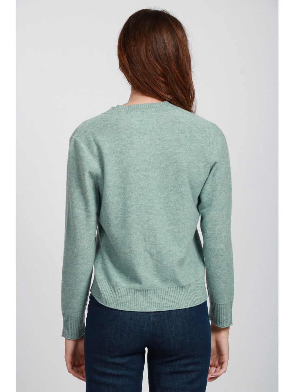 ABSOLUT CASHMERE Maglia Francesca in Misto Cashmere Salvia Verde acqua