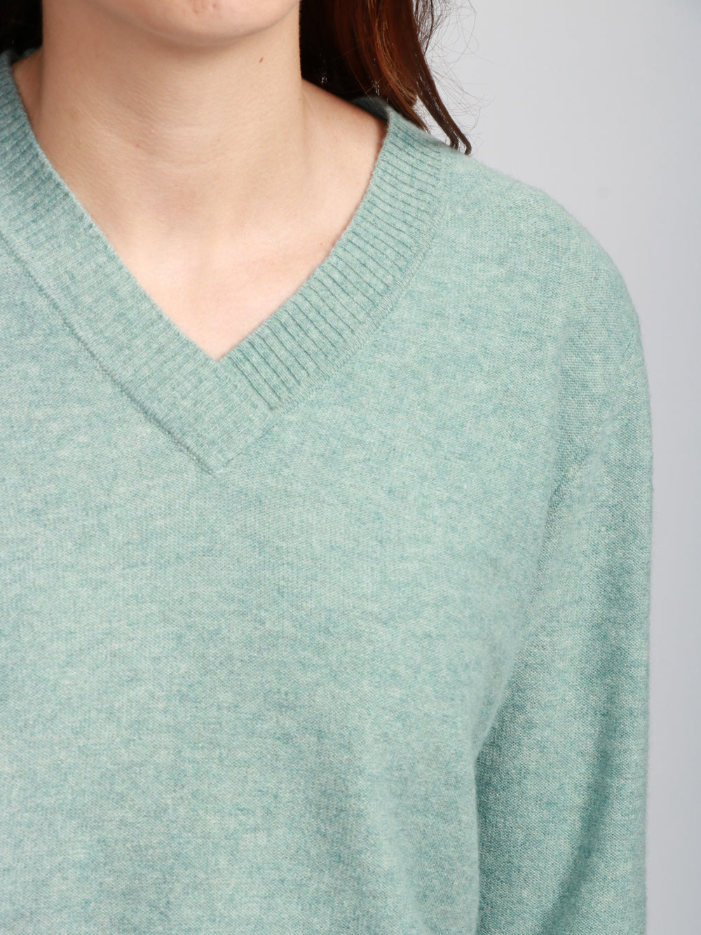 ABSOLUT CASHMERE Maglia Francesca in Misto Cashmere Salvia Verde acqua