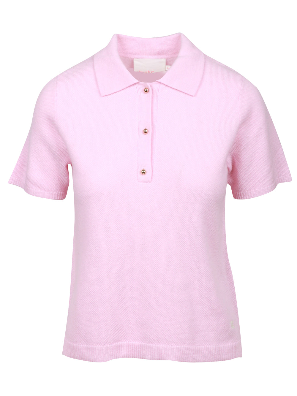 ABSOLUT CASHMERE Maglia Polo Giulia in Misto Cashmere Rosa Rosa