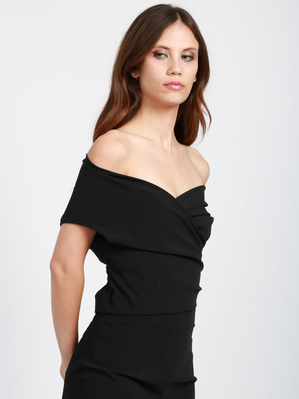 ALBERTA FERRETTI Top smanicato scollo V Nero Nero